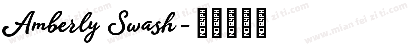 Amberly Swash字体转换